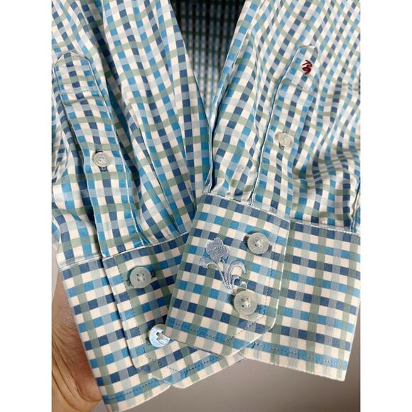 Robert Graham Plaid Button Down Embroidered Shirt - Picture 6 of 15